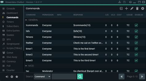 streamlabs commands list